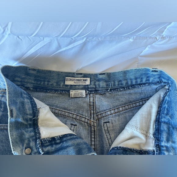 Vintage 80s/90s Georges Marciano for Guess High-Waisted Denim Skirt - Picture 7 of 10